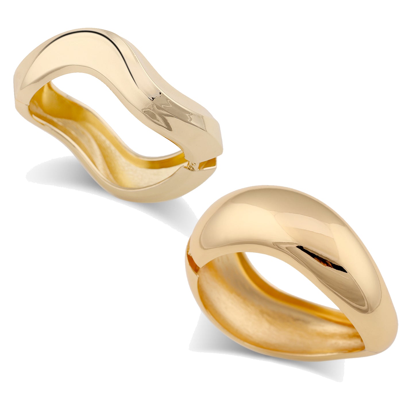 Organic Wave Ring SetTwo-piece set