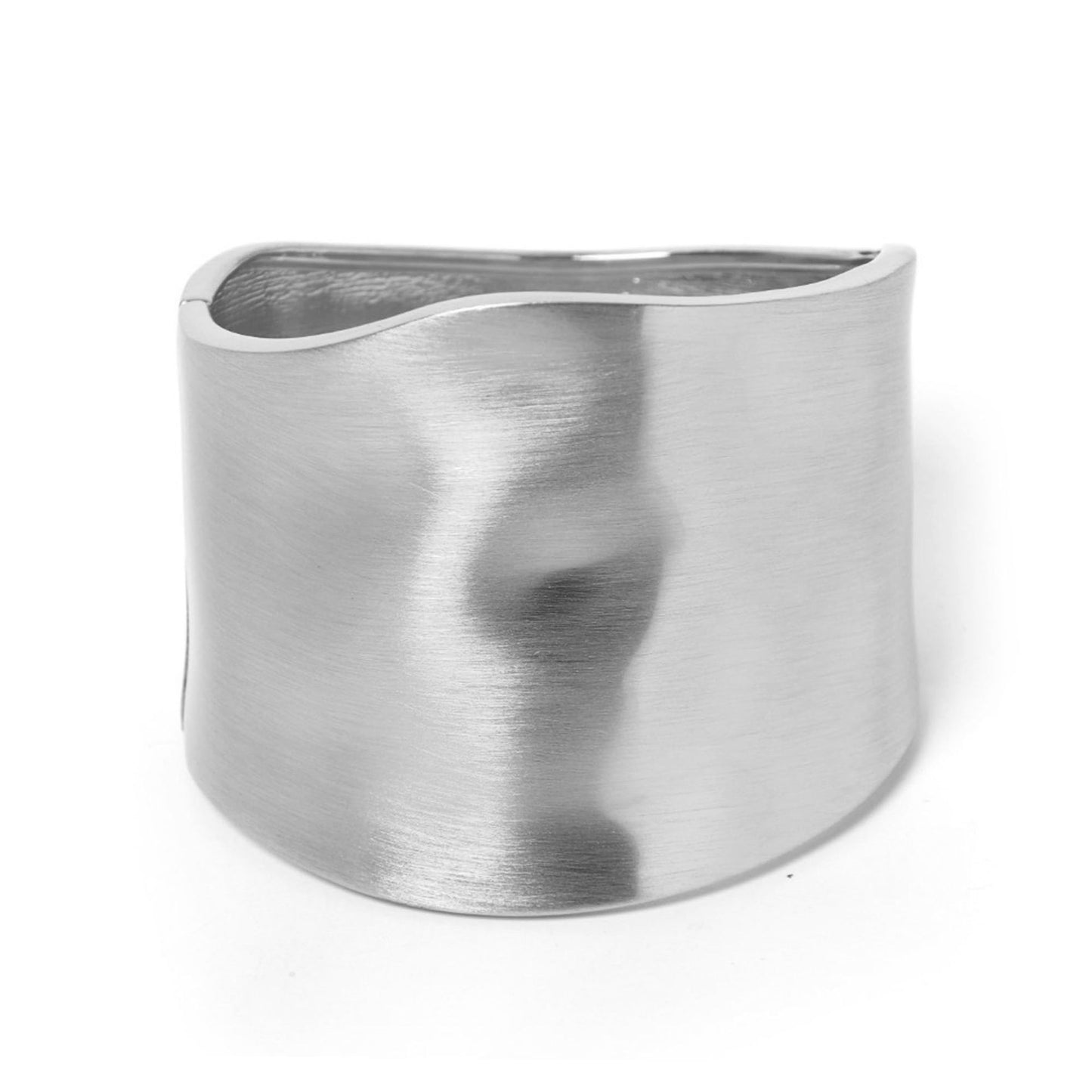 Wide Wavy Cuff Bracelet