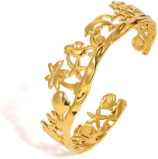 Marine Life Cuff Bracelet