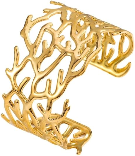 Coral Branch Cuff Bracelet