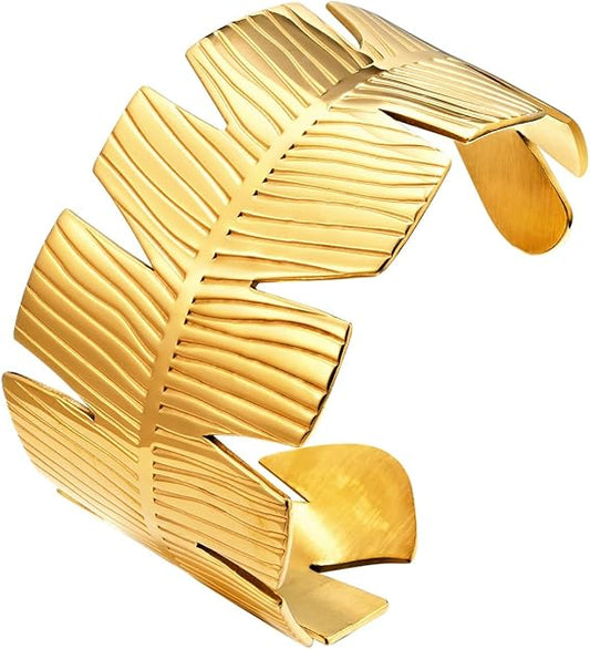 Palm Leaf Cuff Bracelet