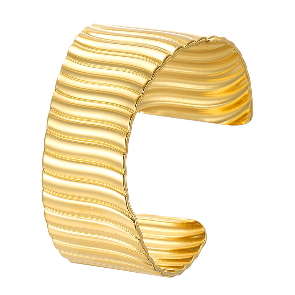 Ribbed Cuff Bracelet