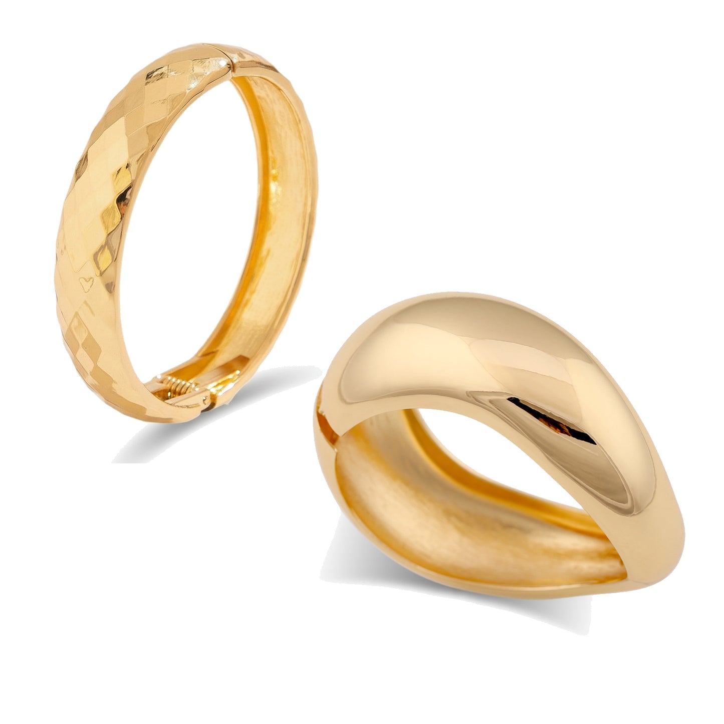 Textured & Smooth Ring SetTwo-piece set
